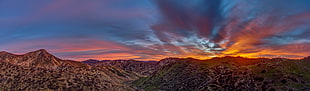 panoramic photography of mountain