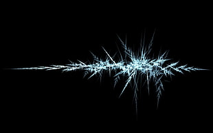white spark digital wallpaper, abstract, minimalism, simple background, shapes HD wallpaper