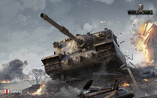 World of Tanks game application screenshot, World of Tanks, tank, Tortoise, wargaming HD wallpaper