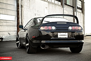 black coupe, Toyota Supra, Toyota, car