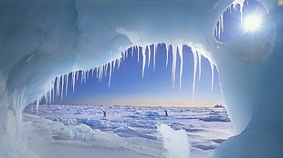 ice burg, nature, ice, snow HD wallpaper