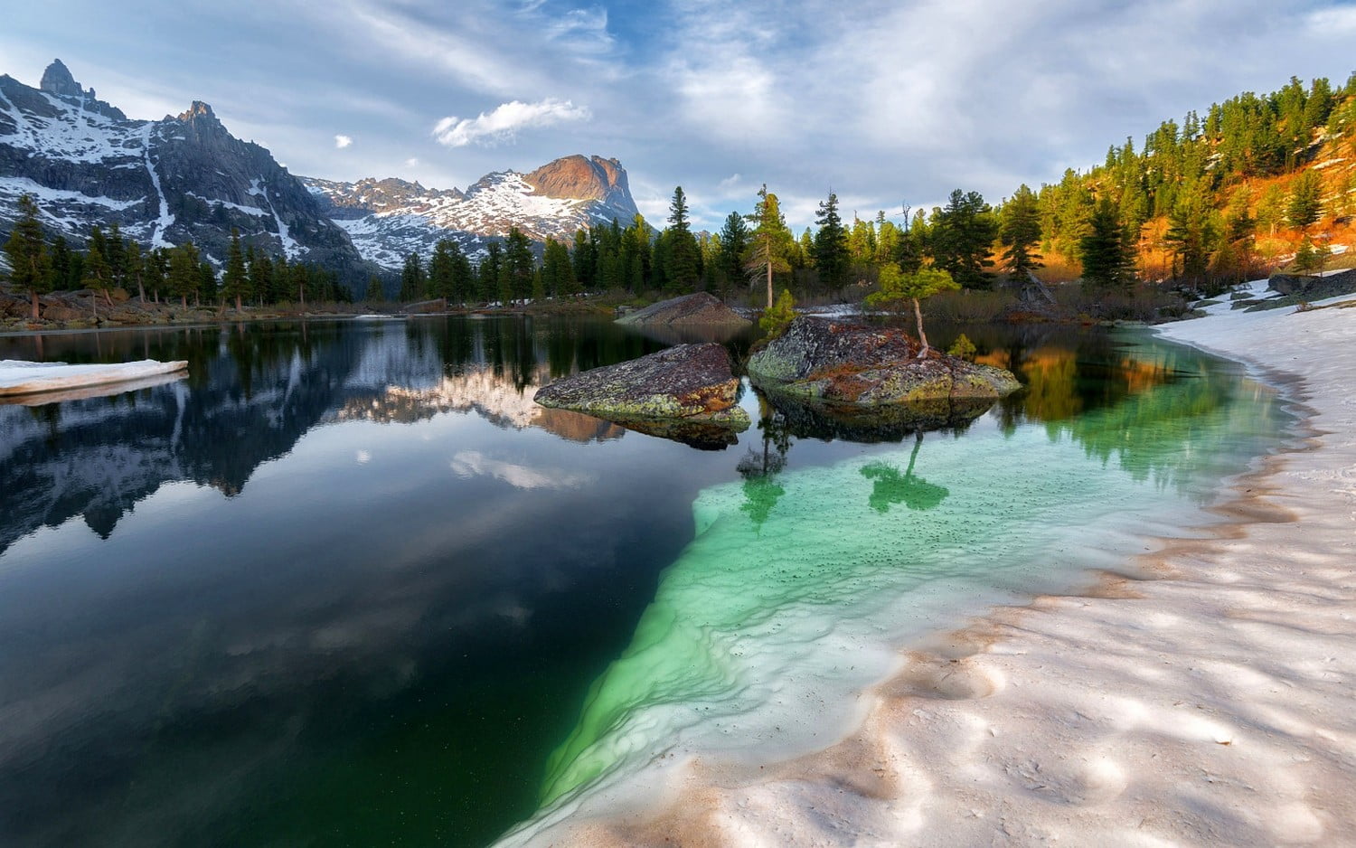 lake, landscape, nature, Siberia, summer