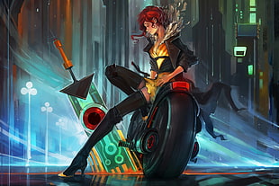 game wallpaper, Transistor, Red (Transistor), Supergiant Games