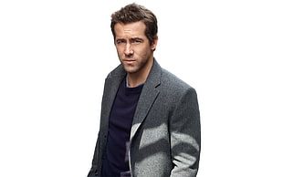 man in gray blazer HD wallpaper