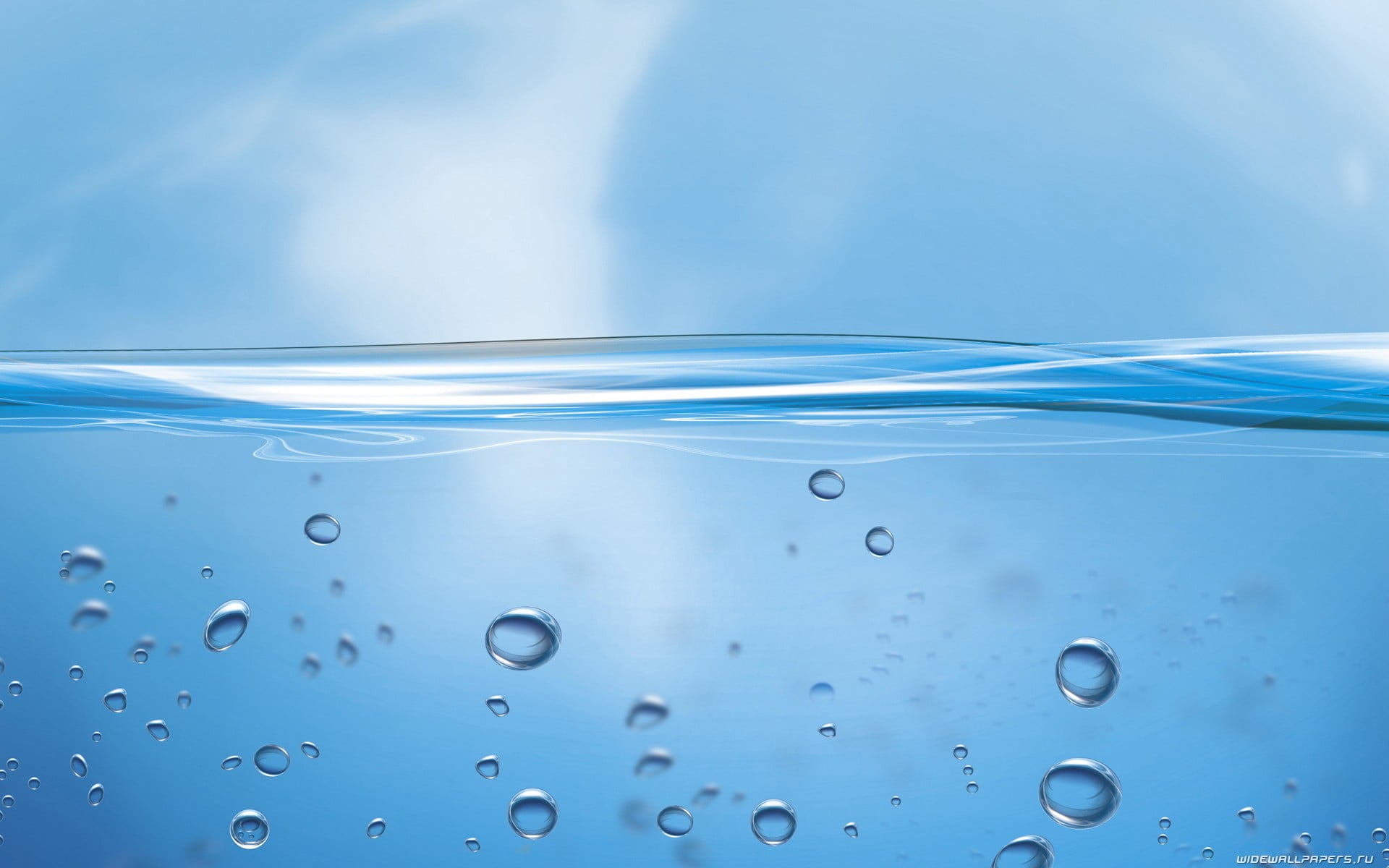 Blue water, liquid, blue background, water, bubbles HD wallpaper |  Wallpaper Flare