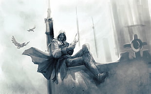 Assassin's Creed sketch drawing HD wallpaper