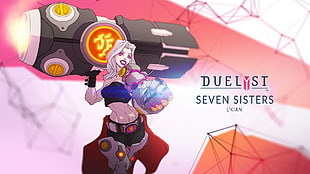 Duelist Seven Sisters digital wallpaper, artwork, digital art, Duelyst, video games HD wallpaper