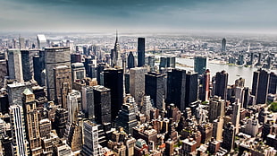 aerial view of city buildings during day time