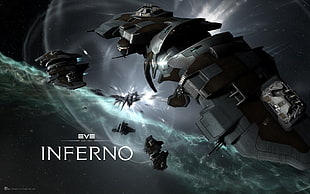 Eve Inferno digital wallpaper, EVE Online, Gallente, space, spaceship HD wallpaper