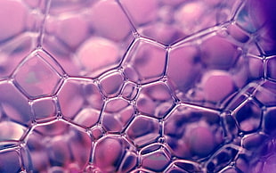 purple ball, macro, bubbles, soap, abstract