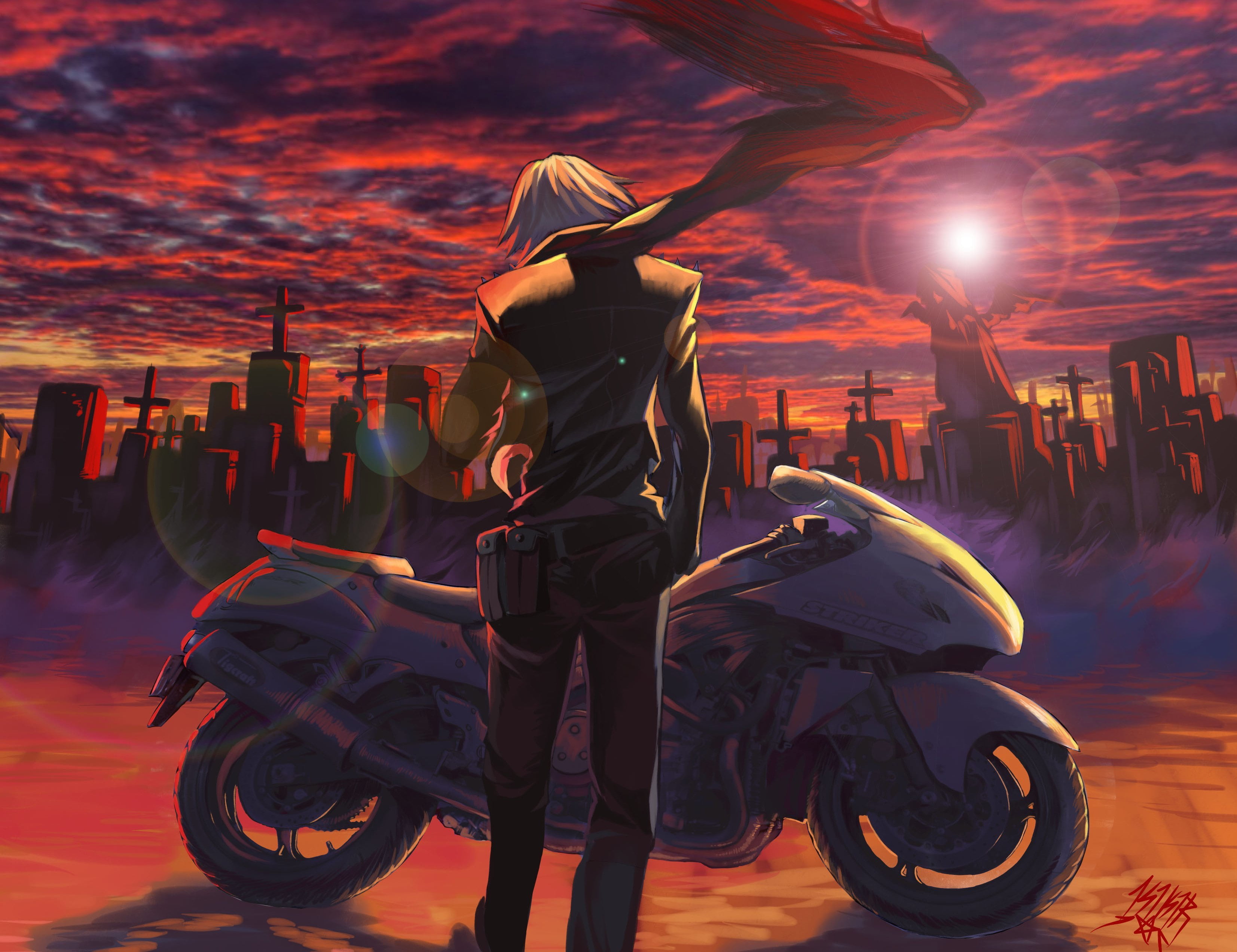 Anime Motorcycle Wallpapers on WallpaperDog