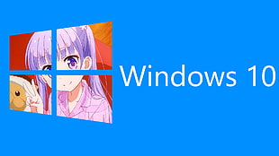 Windows 10 logo, New Game! , Suzukaze Aoba, Windows 10, anime HD wallpaper