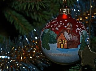 house print bauble HD wallpaper