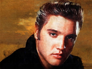 Elvis Presley illustration HD wallpaper
