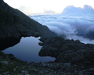 mountain lake, landscape