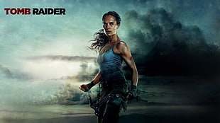 Tomb Raider poster, Tomb Raider 2018, Alicia Vikander, Lara Croft HD wallpaper