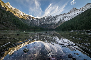 landscape photo of snowy mountain