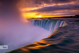 white waterfalls, landscape, Niagara Falls HD wallpaper