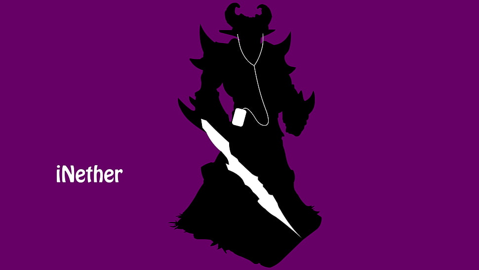 silhouette monster illustration with text overlay, League of Legends, Kassadin, video games HD wallpaper