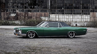 green and black classic coupe, car, tuning, Chevrolet, classic car HD wallpaper