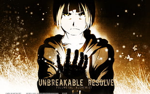 Unbreakable Resolve Fullmetal Alchemist illustration, Elric Edward, Fullmetal Alchemist: Brotherhood, Full Metal Alchemist, anime HD wallpaper