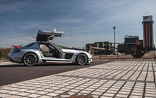 silver Mercedes-Benz SLS coupe, Prior Design, Mercedes-Benz, Mercedes-Benz SLS AMG, Mercedes-Benz SLS AMG PD900GT HD wallpaper