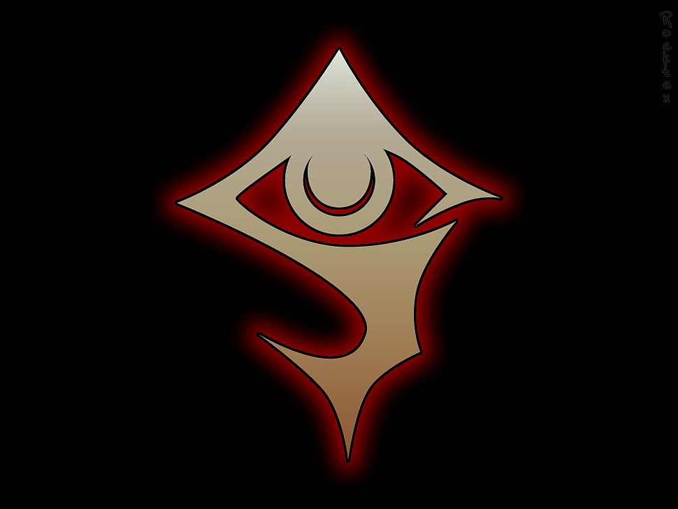 Beige and red eye logo, Hellsing, anime HD wallpaper ...