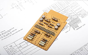 brown resistor, integrated circuits, schematic HD wallpaper