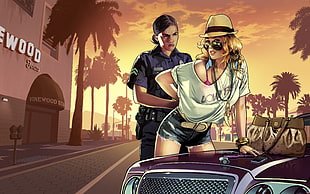 Grand Theft Auto San Andreas digital wallpaper