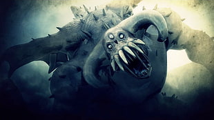 gray monster digital wallpaper, Demon's Souls, video games HD wallpaper