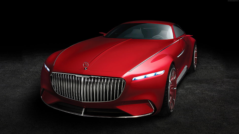 red concept sports coupe HD wallpaper