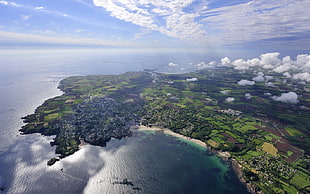 aerial view landscape during day time