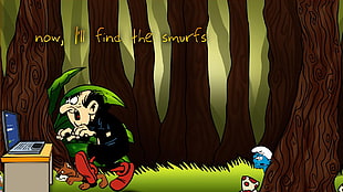 The Smurf Gargamel illustration, smurfs, Gargamel, Facebook HD wallpaper