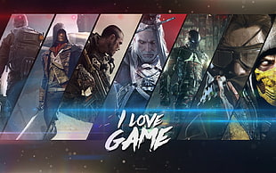 I Love Game wall poster HD wallpaper