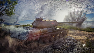 photo of grey tank during daytime HD wallpaper