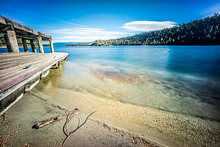 landscape photo of body of water, lake tahoe, california HD wallpaper