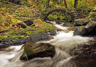 body of water and stone during daytime HD wallpaper