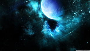 planet digital wallpaper, space, space art, planet, digital art