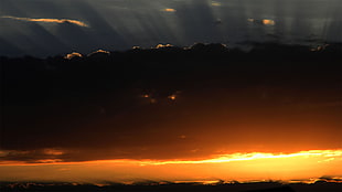 sunset photo, clouds, nature, Sun, sunset HD wallpaper