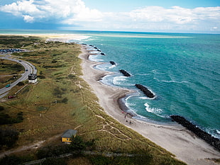 brown and white concrete building, nature, photography, landscape, beach