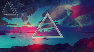 Triangular logo HD wallpaper