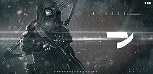 Exodus wallpaper, cyber, cyberpunk, science fiction, fantasy art HD wallpaper