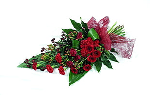 red petaled flower decor