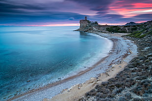 pillar near sea