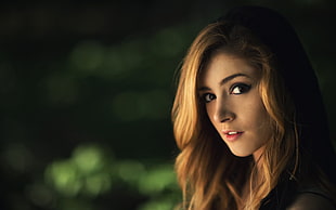 woman's face, Chrissy Costanza, singer, celebrity, Against The Current HD wallpaper