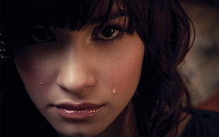 close up photo Demi Lovato HD wallpaper