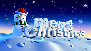 Merry Christmas greeting illustration HD wallpaper