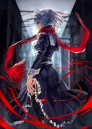 anime character illustration, Touhou, Izayoi Sakuya HD wallpaper