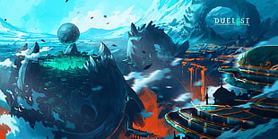 blue planet video game screenshot HD wallpaper