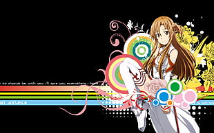 brown haired female anime character wallpaper, Sword Art Online, Yuuki Asuna HD wallpaper